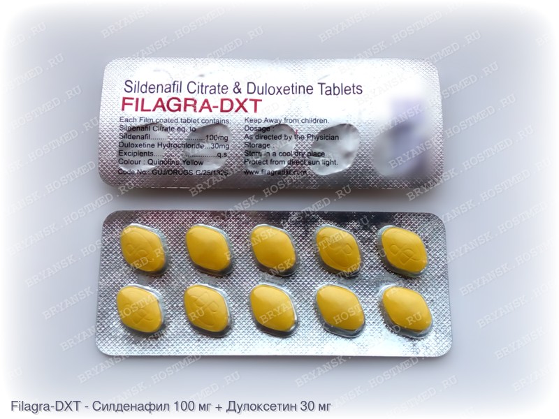 Filagra-DXT (Силденафил 100 + Дулоксетин 30 мг)